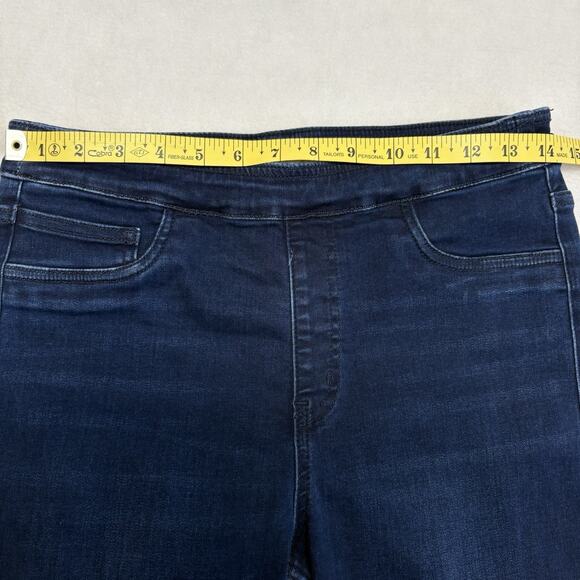 American Tall Blue Denim Jegging Jeans Mid Rise Dark Wash Size MT M TALL - Picture 9 of 12